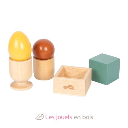 Juego de clasificación Montessori con pelota, cubo y huevo LE12925 Small Foot company 1