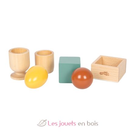 Juego de clasificación Montessori con pelota, cubo y huevo LE12925 Small Foot company 3