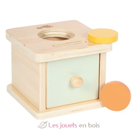 Caja con monedas y bola para encajar Montessori LE12930 Small Foot company 4