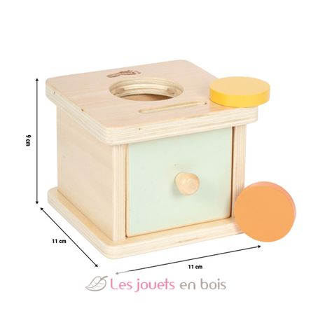 Caja con monedas y bola para encajar Montessori LE12930 Small Foot company 7