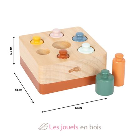 Juego de encajar con cilindros Montessori LE12932 Small Foot company 6