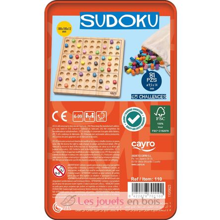 Sudoku en caja metálica CA110 Cayro 5