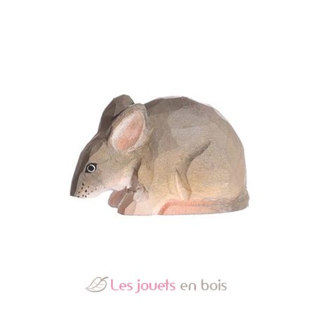 Figura ratón en madera WU-40606 Wudimals 1