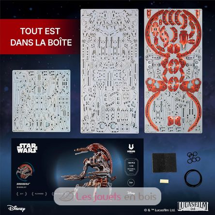 Droideka Star Wars modelo mecánico U70275 Ugears 10