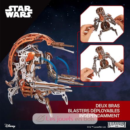 Droideka Star Wars modelo mecánico U70275 Ugears 4