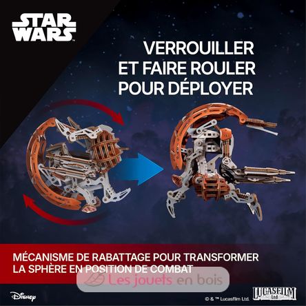Droideka Star Wars modelo mecánico U70275 Ugears 5