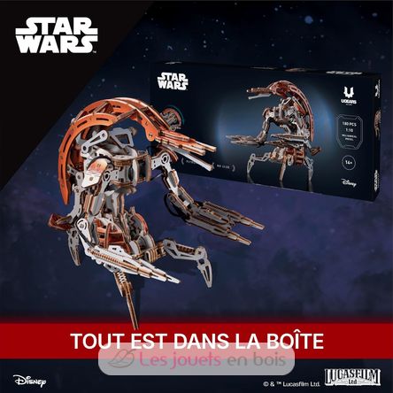 Droideka Star Wars modelo mecánico U70275 Ugears 9