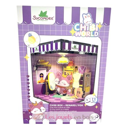 Mini escena para crear Chibi Box Gato SYCREA090 Sycomore 1