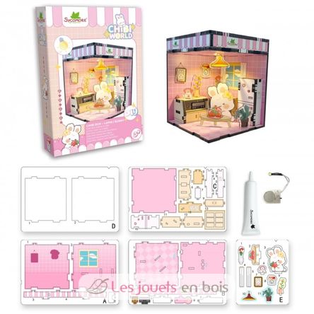 Mini escena para crear Chibi Box Bunny SYCREA089 Sycomore 2