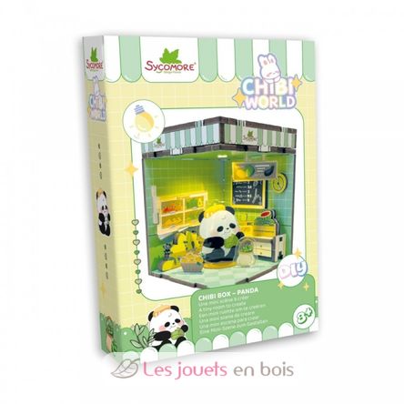 Mini escena para crear Chibi Box Panda SYCREA091 Sycomore 1