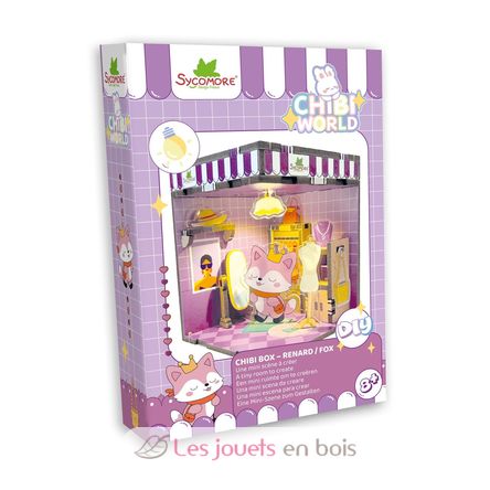 Mini escena para crear Chibi Box Zorro SYCREA092 Sycomore 1