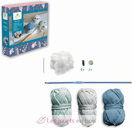 Kit de Ganchillo Animales marinos SYCRE1071 Sycomore 3