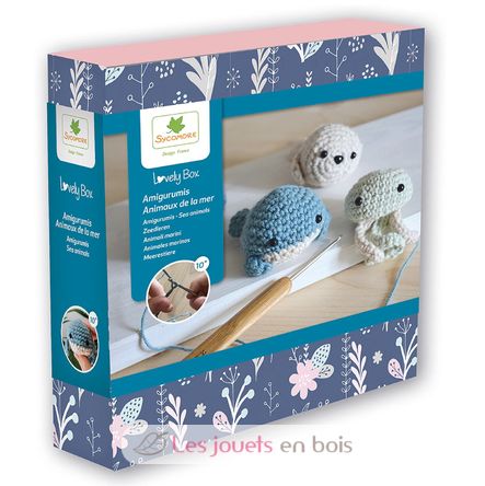 Kit de Ganchillo Animales marinos SYCRE1071 Sycomore 1