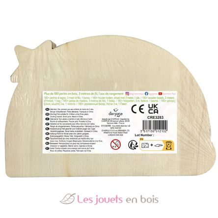 Kit de perlas de madera arcoíris SYCRE3283 Sycomore 3