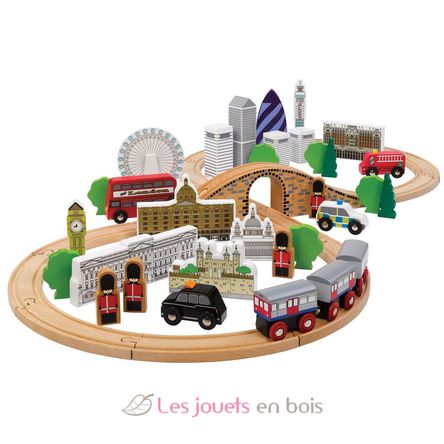 Juego de tren Ciudad de Londres BJ-T0099 Bigjigs Toys 1