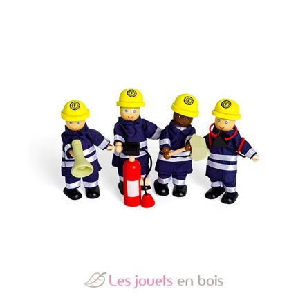 Set muñecos bomberos BJ-T0117 Bigjigs Toys 14