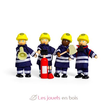 Set muñecos bomberos BJ-T0117 Bigjigs Toys 11