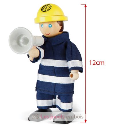 Set muñecos bomberos BJ-T0117 Bigjigs Toys 3