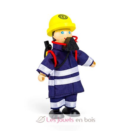 Set muñecos bomberos BJ-T0117 Bigjigs Toys 7