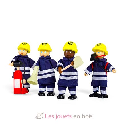 Set muñecos bomberos BJ-T0117 Bigjigs Toys 4