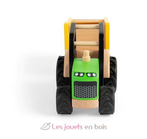 Tractor y remolque de madera BJ-T0534 Bigjigs Toys 3