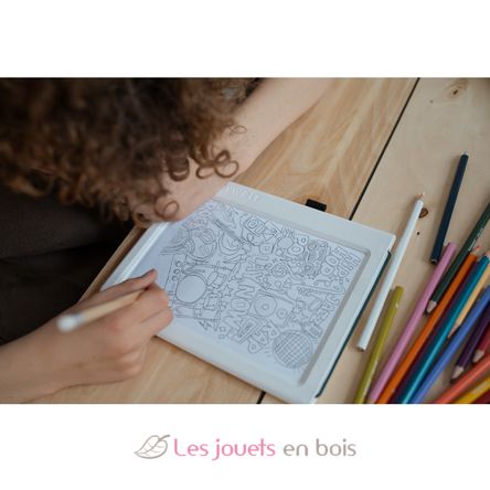 Tableta de dibujo con luz Méli-melo KW-K-DRAW-PAD-MELIMELO Kidywolf 7