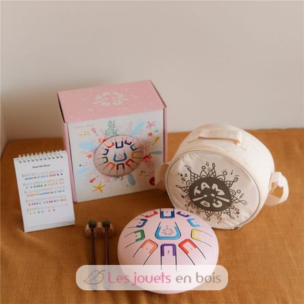 Tambor de lengüeta 11 notas rosa JCTMB08P Tambú 4