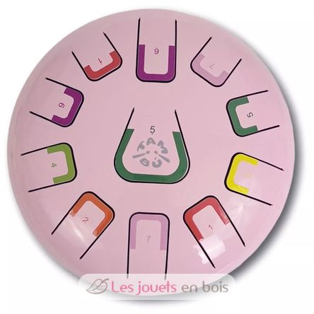 Tambor de lengüeta 11 notas rosa JCTMB08P Tambú 1