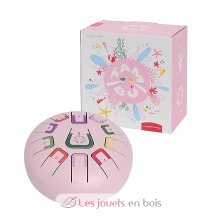 Tambor de lengüeta 11 notas rosa JCTMB08P Tambú 5