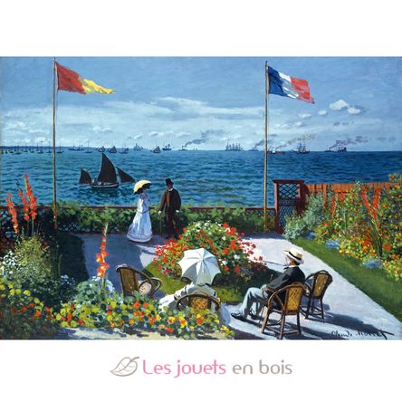 La terraza en Sainte-Adresse de Monet K493-100 Puzzle Michèle Wilson 2