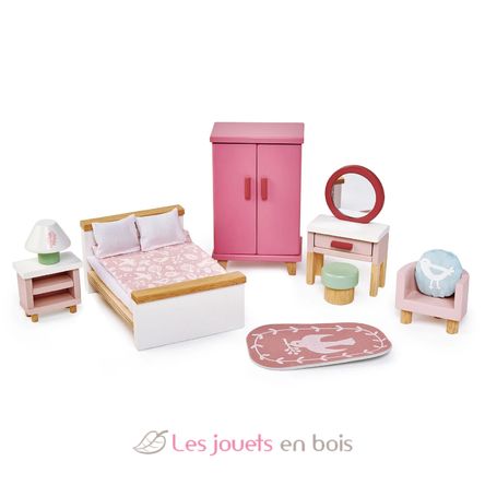Dormitorio para casa de muñecas TL8152 Tender Leaf Toys 1