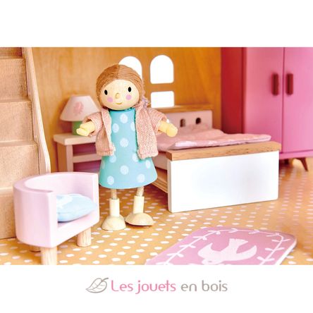 Dormitorio para casa de muñecas TL8152 Tender Leaf Toys 2