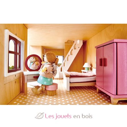 Dormitorio para casa de muñecas TL8152 Tender Leaf Toys 3