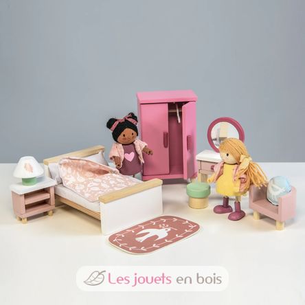 Dormitorio para casa de muñecas TL8152 Tender Leaf Toys 4