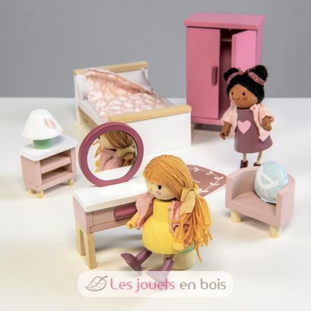 Dormitorio para casa de muñecas TL8152 Tender Leaf Toys 5