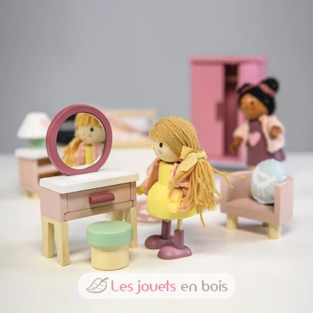 Dormitorio para casa de muñecas TL8152 Tender Leaf Toys 7