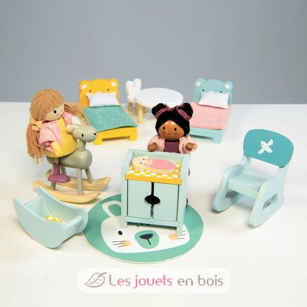 Habitación infantil para casa de muñecas TL8155 Tender Leaf Toys 3