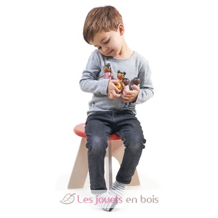Familia de muñecas de madera TL8191 Tender Leaf Toys 2