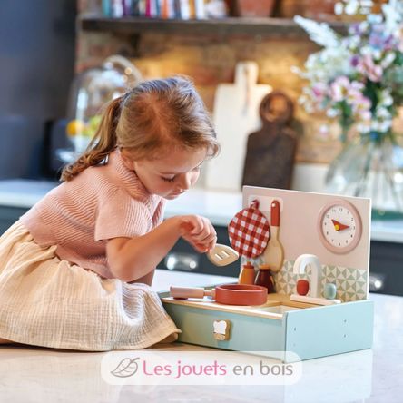 Cocina plegable de madera TL8201 Tender Leaf Toys 4