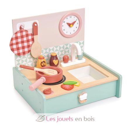 Cocina plegable de madera TL8201 Tender Leaf Toys 2