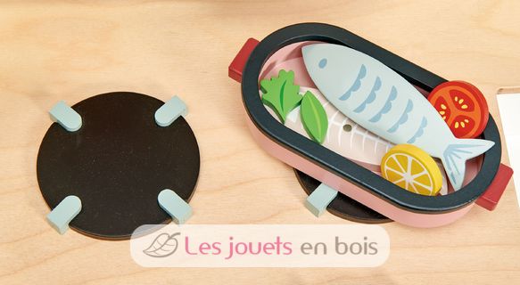 Cocina de madera para niños de 67 x 32,4 x Alt. 91,5 cm TL8206 Tender Leaf Toys 10