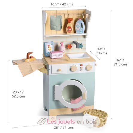 Lavadora de madera para niños TL8209 Tender Leaf Toys 4