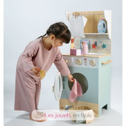 Lavadora de madera para niños TL8209 Tender Leaf Toys 8