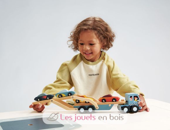 Camión transportador de coches TL8346 Tender Leaf Toys 7