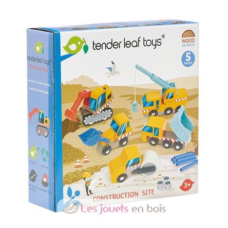 Conjunto de vehículos de construcción TL8355 Tender Leaf Toys 5