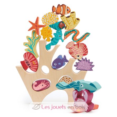 Arrecife de coral apilable de madera TL8410 Tender Leaf Toys 6