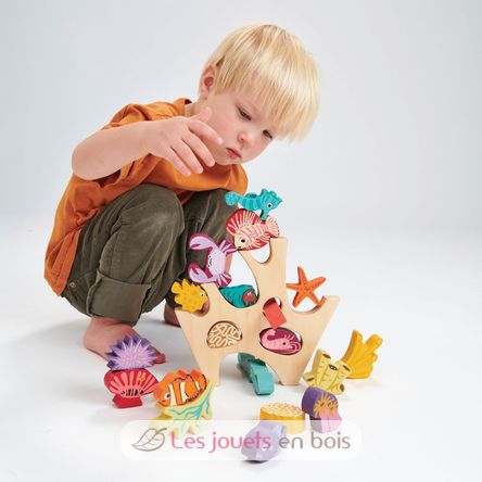 Arrecife de coral apilable de madera TL8410 Tender Leaf Toys 8