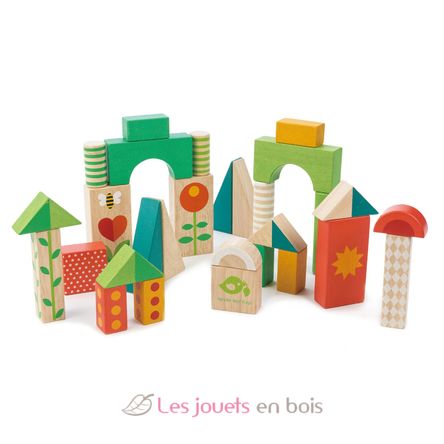 Carro de paseo con bloques de colores TL8464 Tender Leaf Toys 3