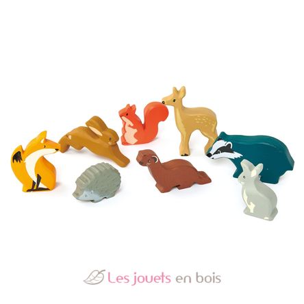 Set animales de madera Bosque TL8470 Tender Leaf Toys 2