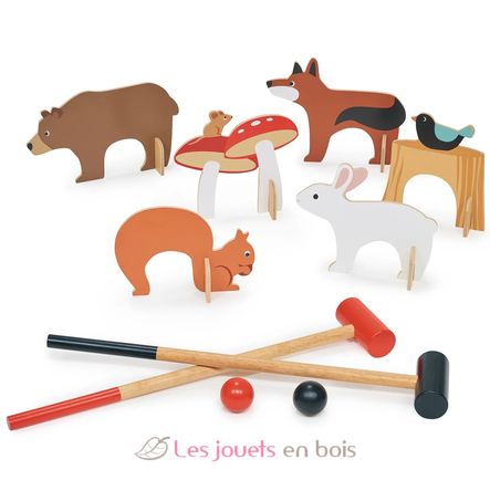 Juego de croquet con animales del bosque TL8622 Tender Leaf Toys 2